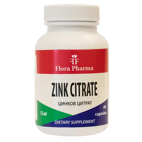 CITRAT DE ZINC – supliment alimentar 60 capsule, 15 mg