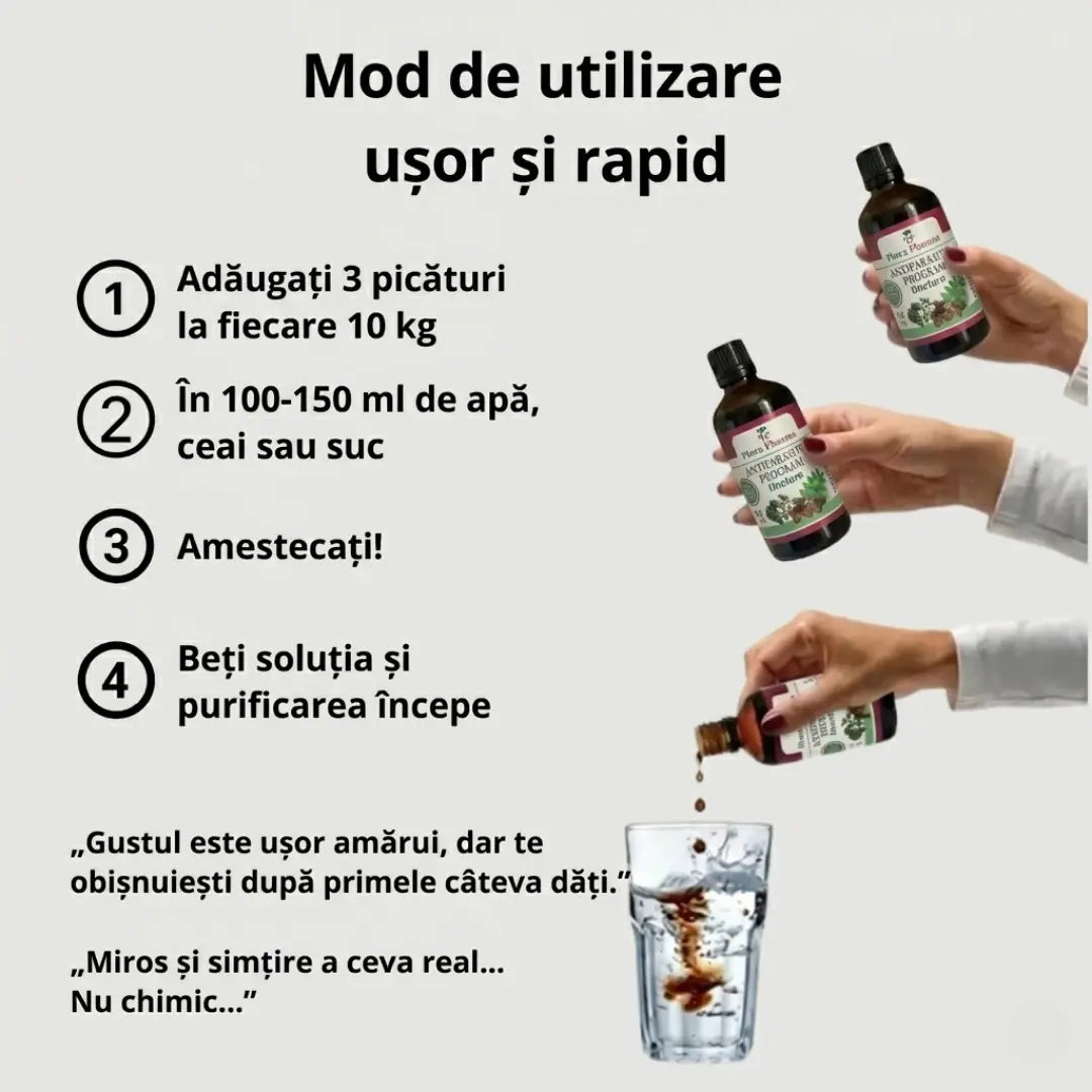 Program antiparazitar - tinctură 100 ml
