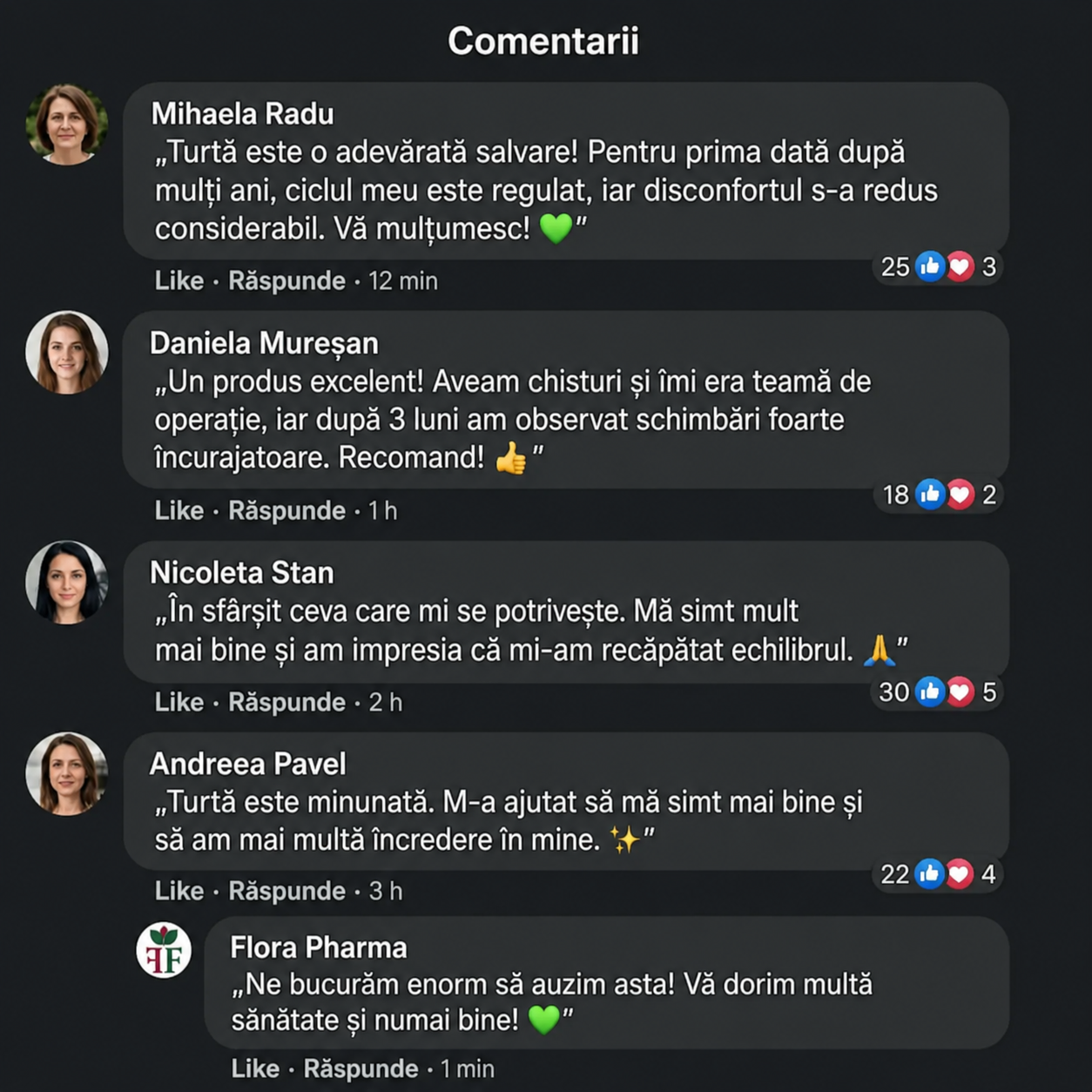 Turtă – tinctură 50 ml - pentru chisturi, fibroame și polipi