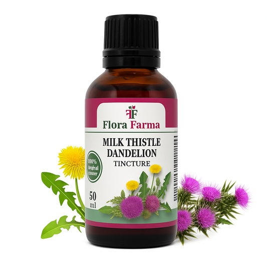 Tinctură de armurariu și păpădie 50 ml - curăță ficatul și bila