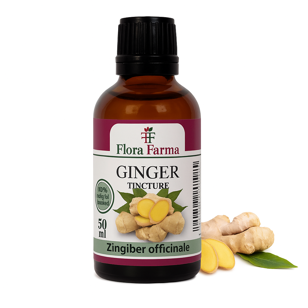 Ghimbir-tinctura 50 ml-pentru energie,imunitate si digestie buna