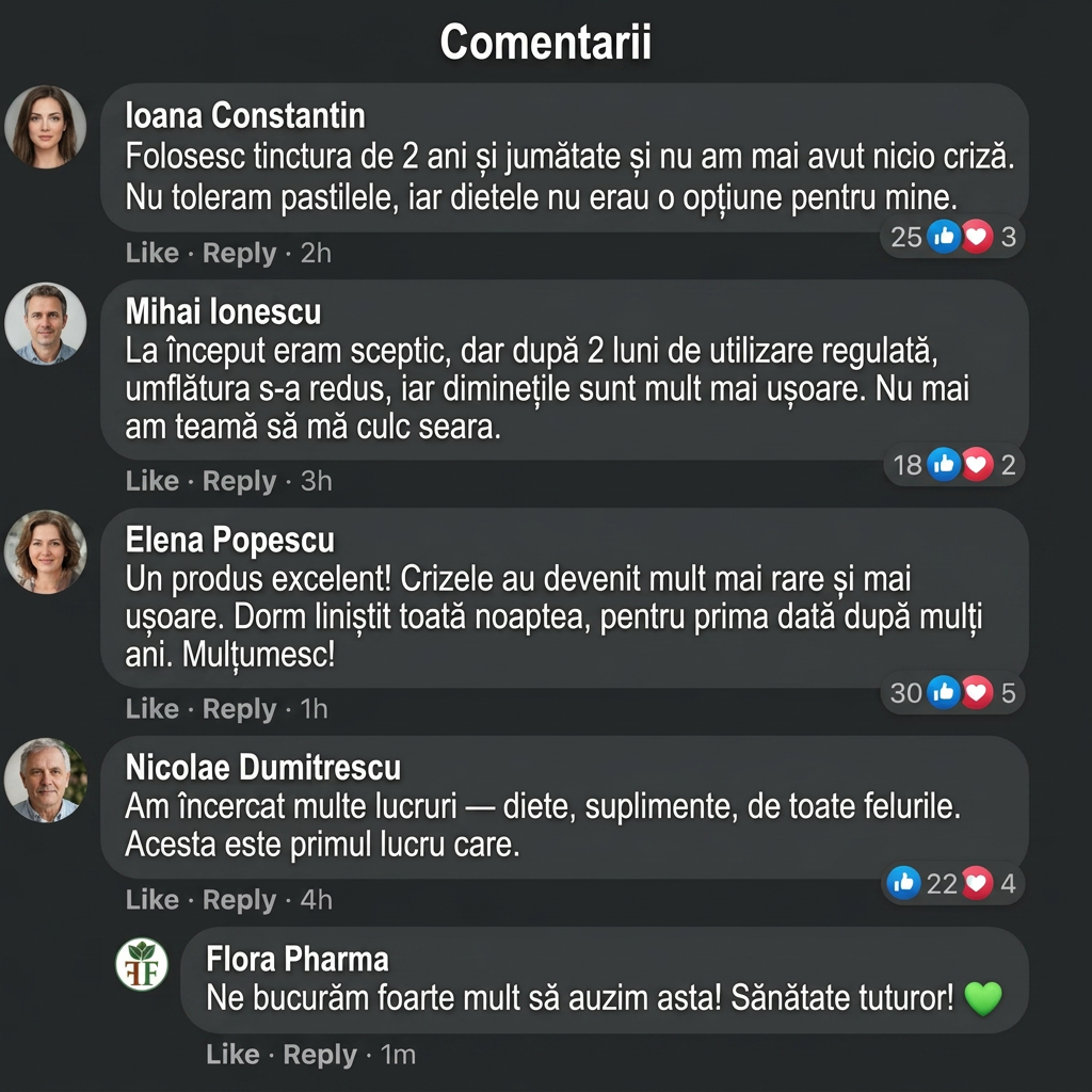 Gută – tinctură 50 ml - accelerează excreția acidului uric