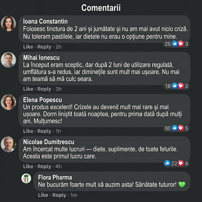 Gută – tinctură 50 ml - accelerează excreția acidului uric