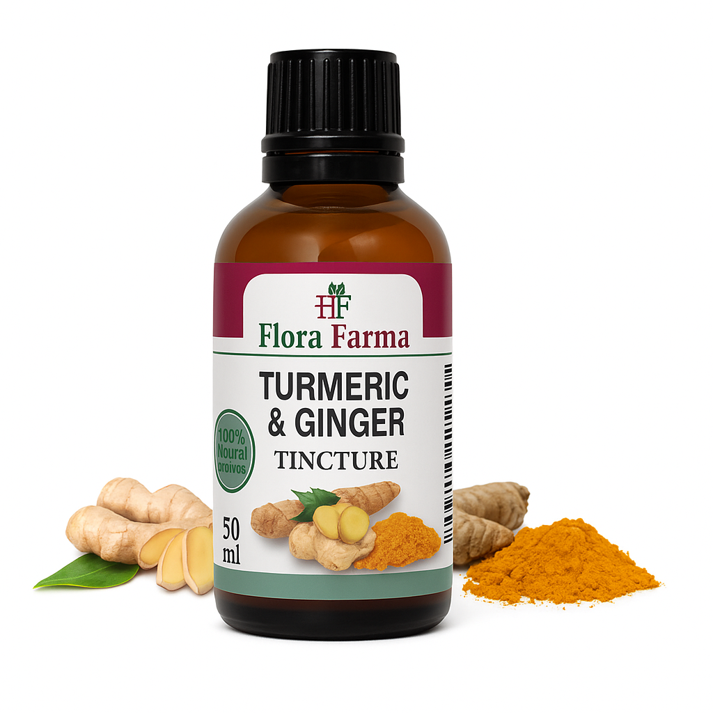 Tinctură de turmeric și ghimbir 50 ml pentru dureri articulare