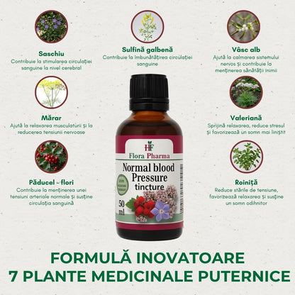 Tensiune arterială normală – tinctură 50 ml - pentru tensiune arterială crescută